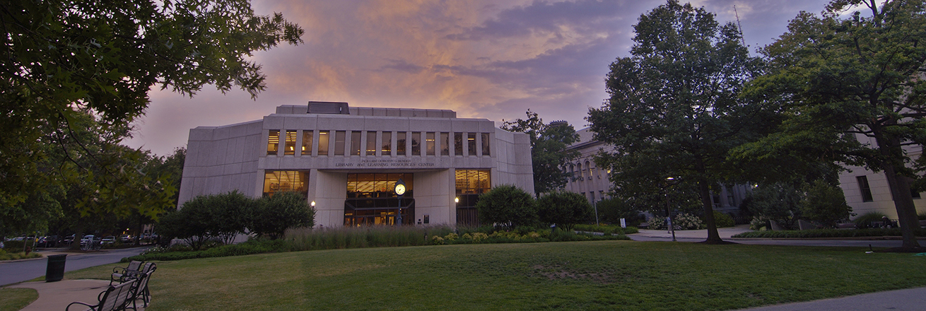 AU's quad at sunrise