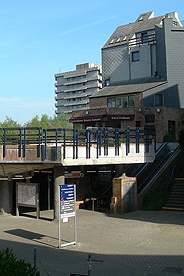 Exterior of the Alma Metro Stop, where the AU Brussels Center is located