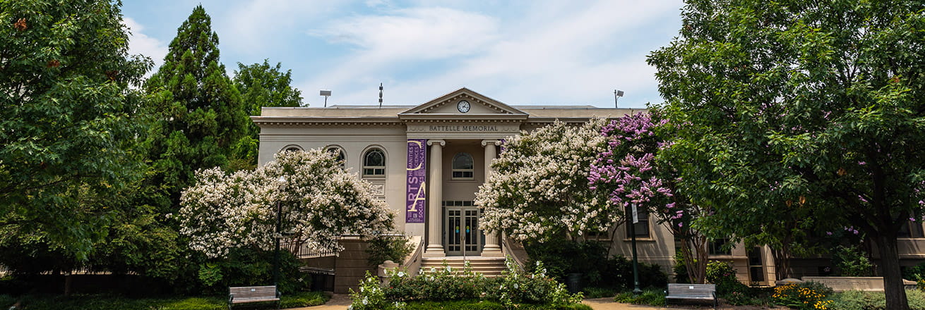 CAS Battelle Building in summer.