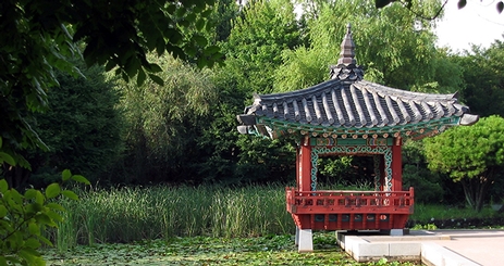 Korean garden at American University.