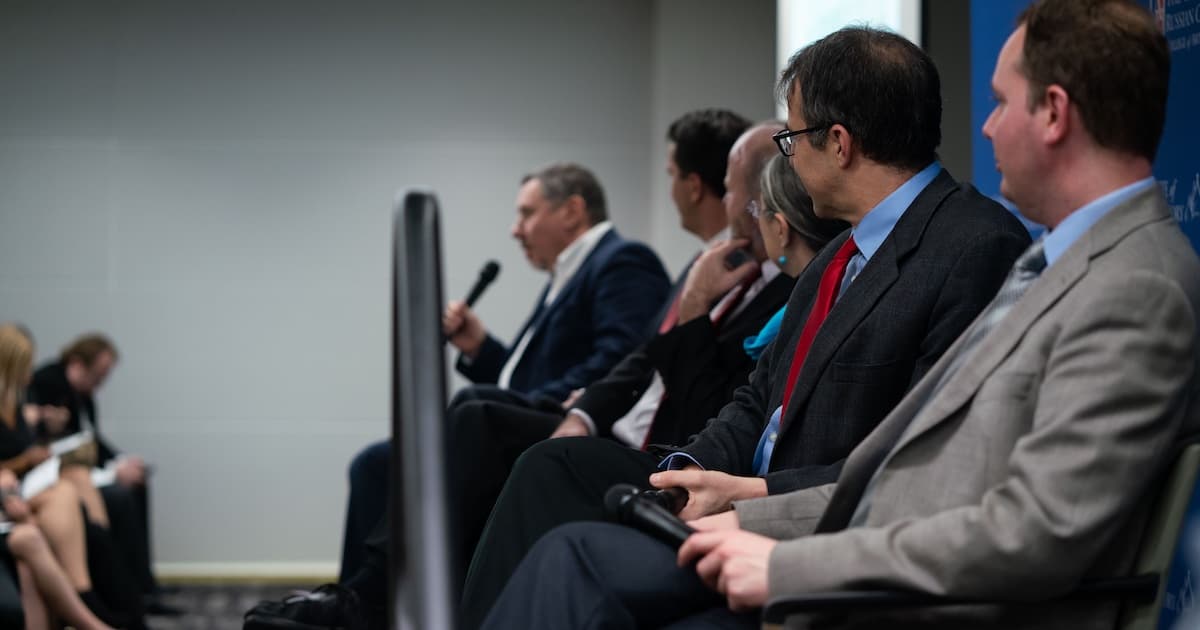 2018 Symposium panelists during the Q&A