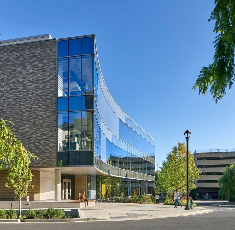 Exterior of AU's Hall of Science