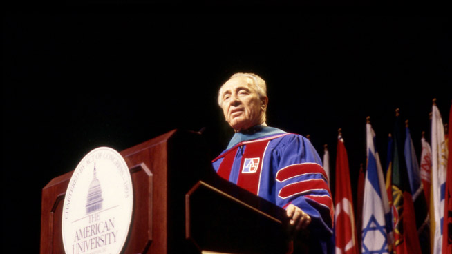 Shimon Peres at AU Commencement