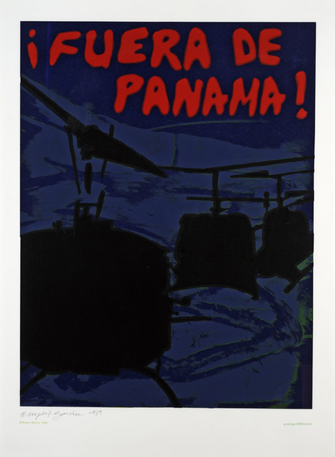 Rupert Garcia, Fuera de Panama, 1989