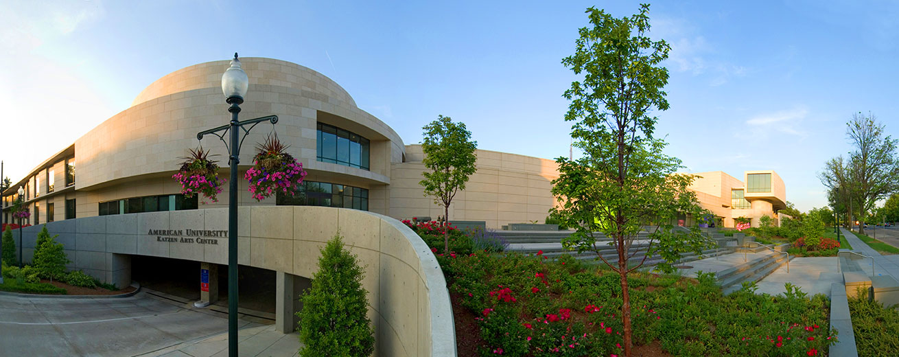 Katzen Arts Center parking entrance.