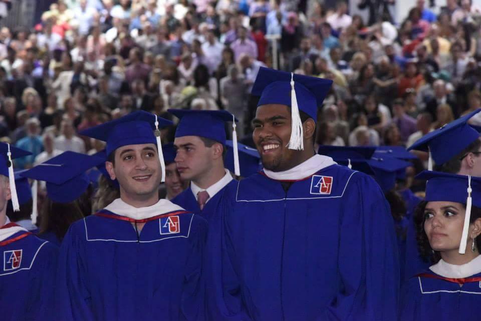 Marc Alain Boucicault graduates from AU with an MA in Economics