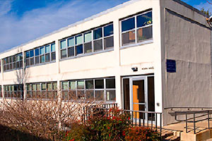 Asbury Building east entrance with ramp