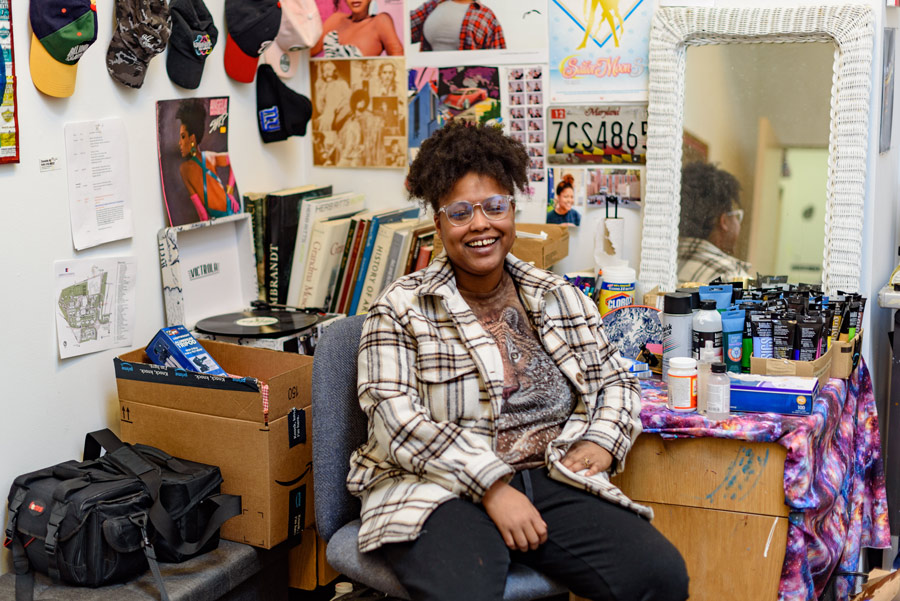 Kubarikiwa Rudd's studio space