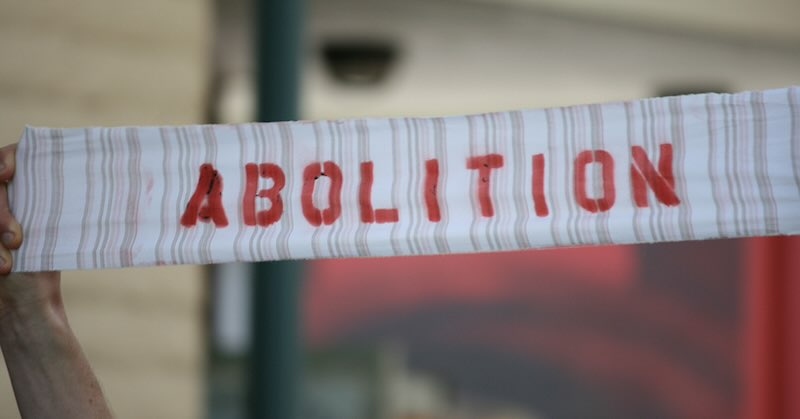 Banner that reads Abolition