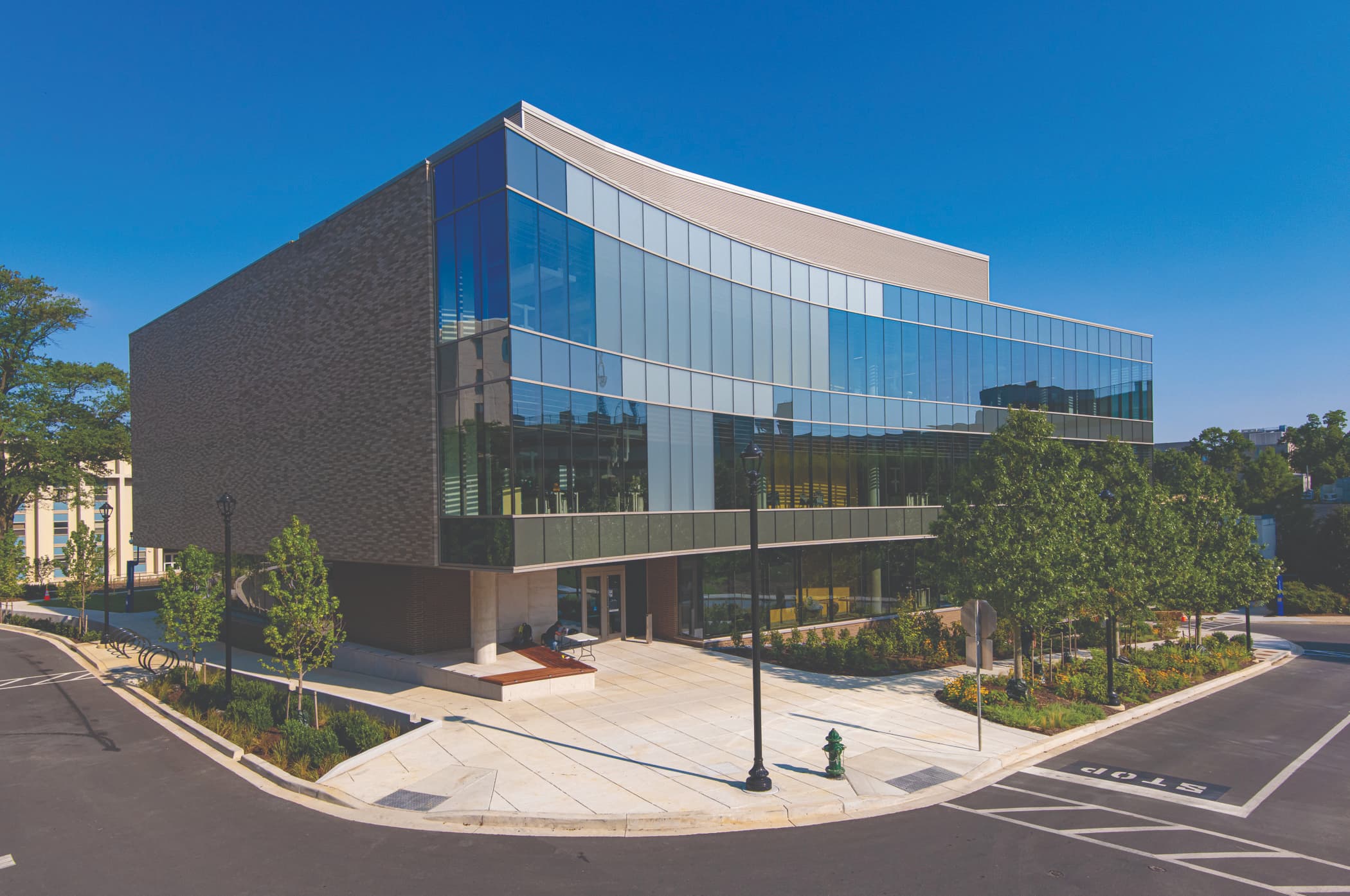 Exterior view of the hall of science building.