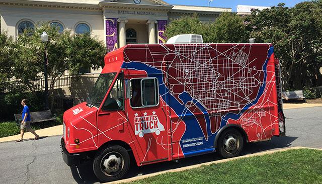 Humanities Truck on Campus