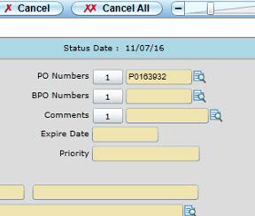 PO/BPO detail lookup in RINQ