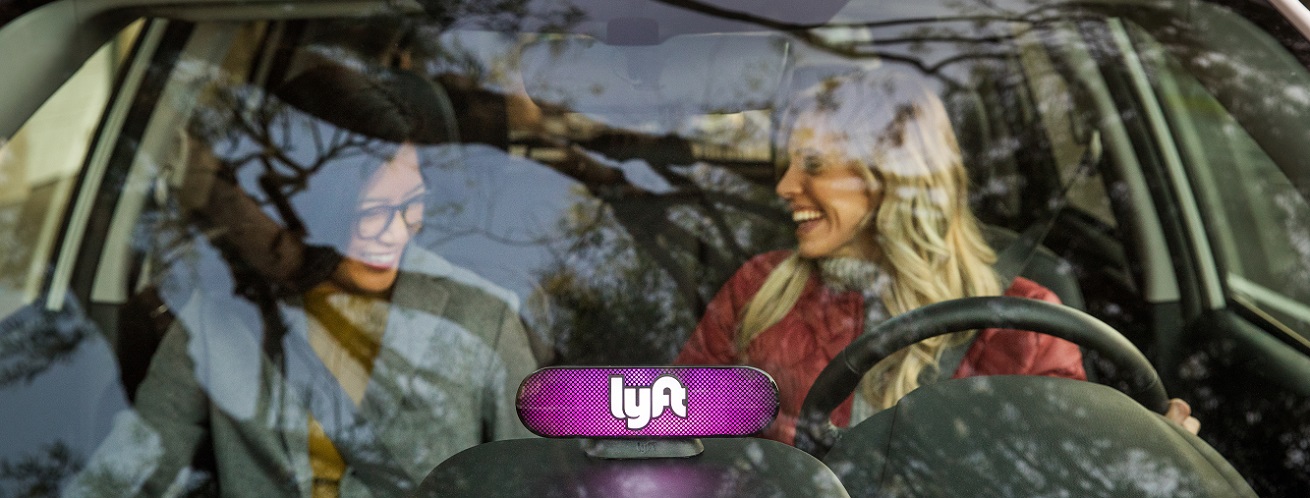 Lyft Driver and Passenger Chatting