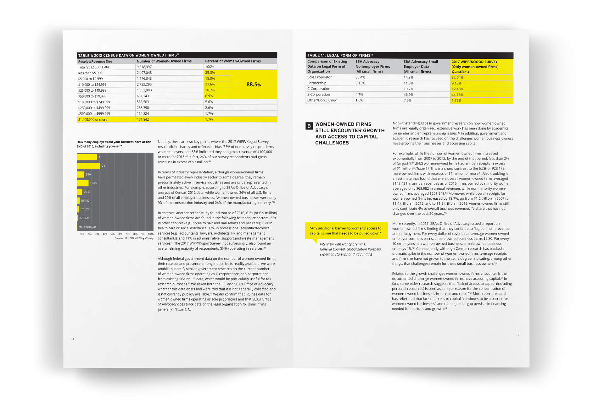 open research booklet with highlights