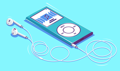 illustration of an Apple iPod