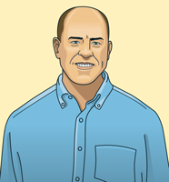 Illustration of Brad Geene