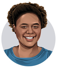 Illustrated image of Melissa Wells