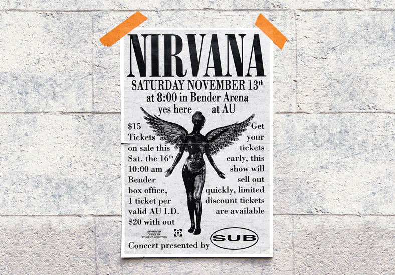 nirvana concert poster