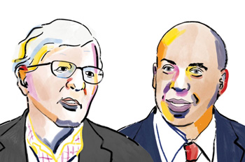 Professor James Thurber and Senator Cory Booker