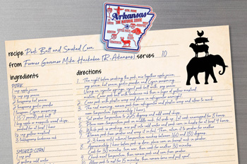 Mike Huckabee recipe card