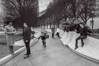 alumni at the Police Memorial