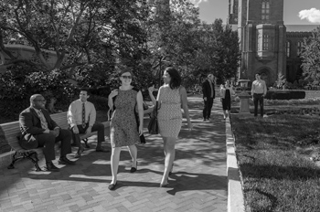 alumni by the Smithsonian castle