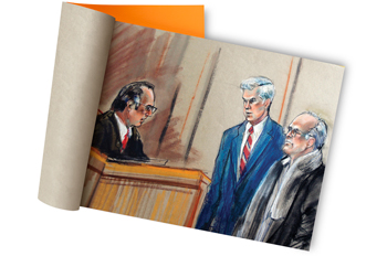 Marilyn Church's courtroom illustrations