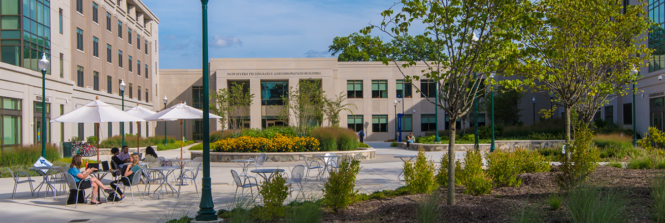 East campus with Don Myers Technology and Innovation building in the distance