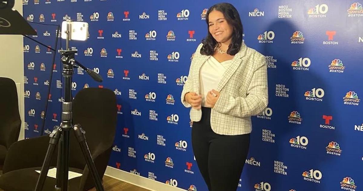 Fabianna Rincon at the NBC10 Boston Internship