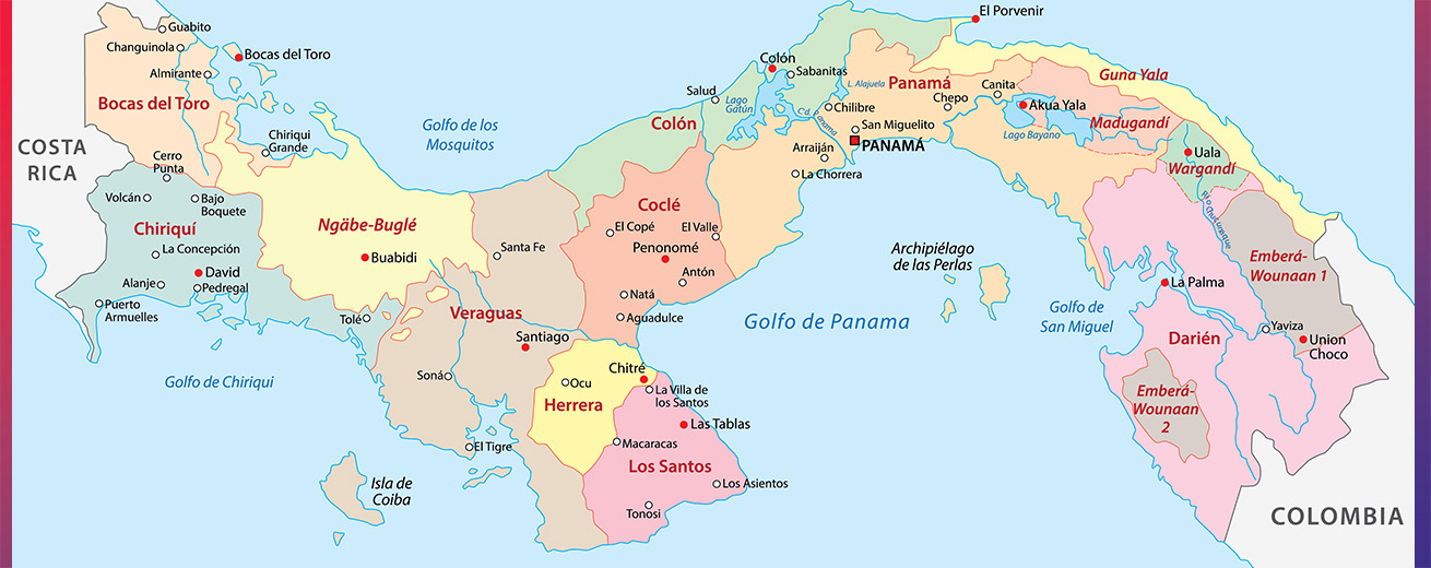 Map of Panama