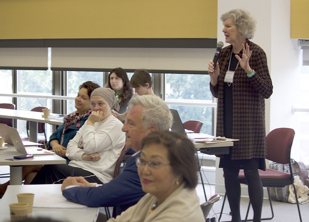 Dr. Joy Peyton who is the founder and president of the Coalition of Community-Based Heritage Language Schools