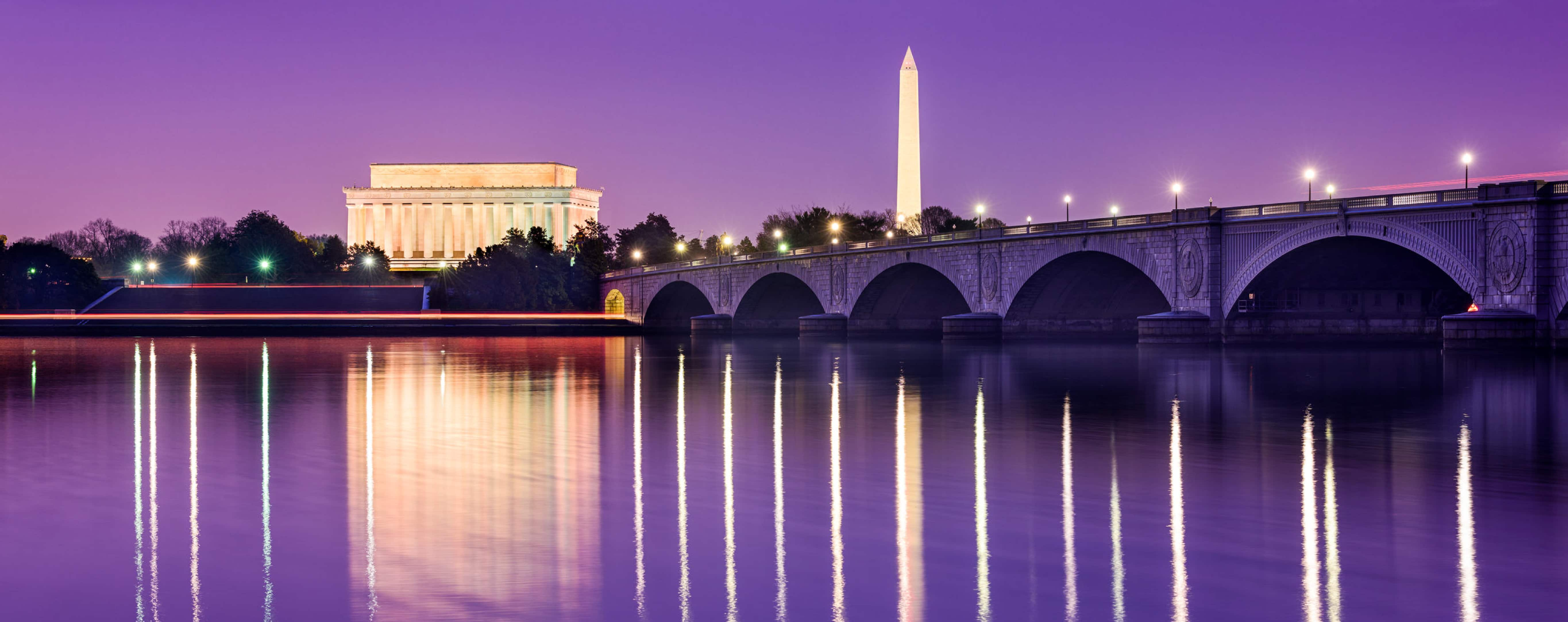 Capitol Building in a purple sunset