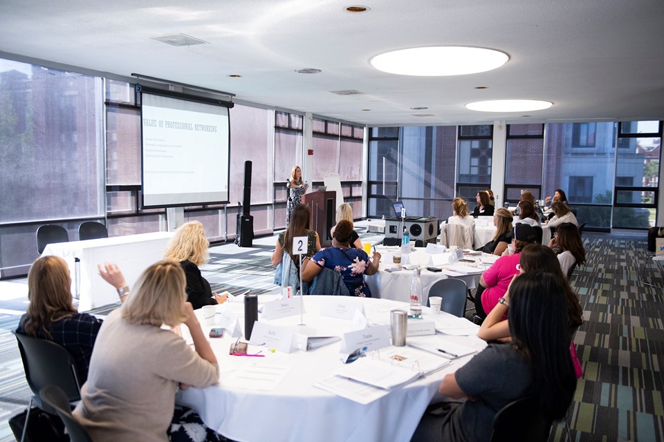 Betsy speaking to program participants