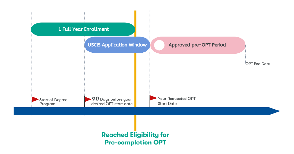 Pre-Completion OPT Application Timeline