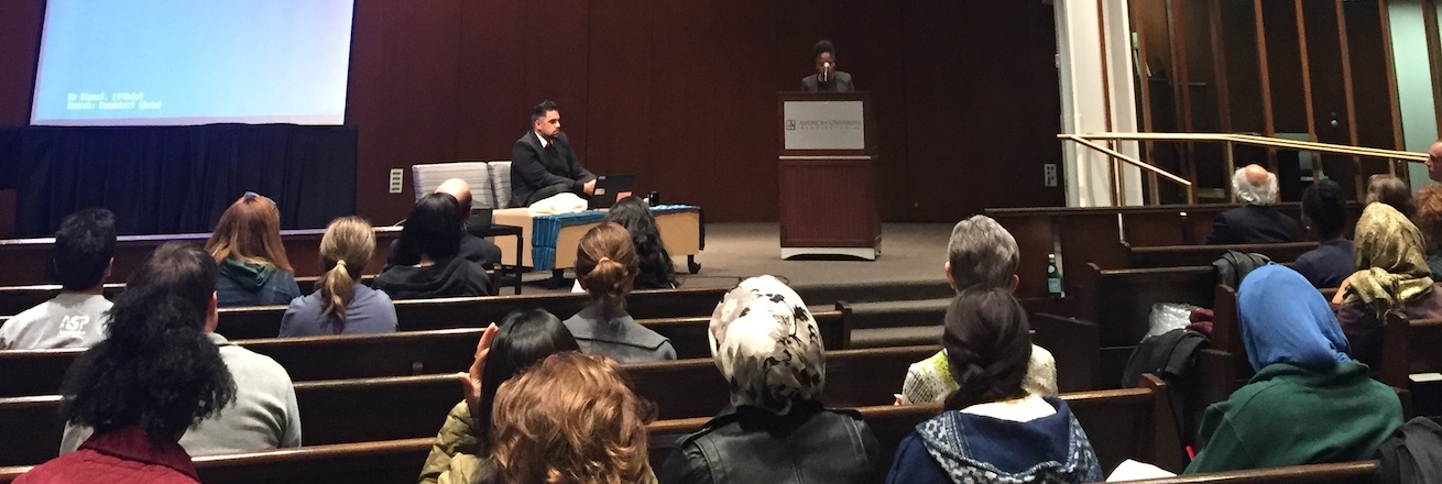 Adeel Zeb gives the 2017 Poynter lecture in the Kay Chapel