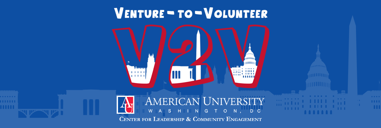 Venture to Volunteer at American University, Center for Leadership and Community Engagement