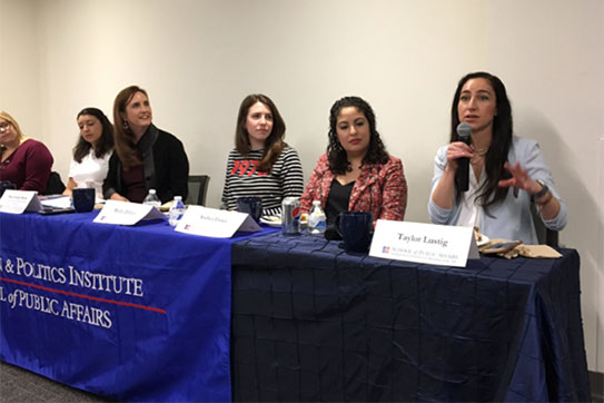 Panelists at Yes She Can book talk