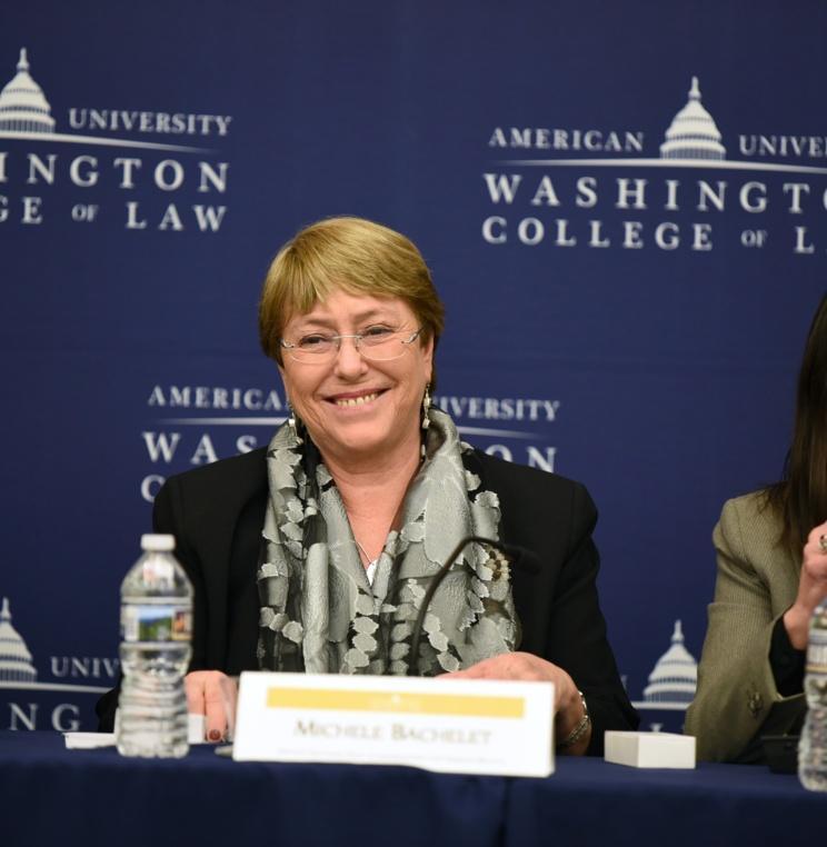 AUWCL Welcomes UN High Commissioner for Human Rights Michelle Bachelet