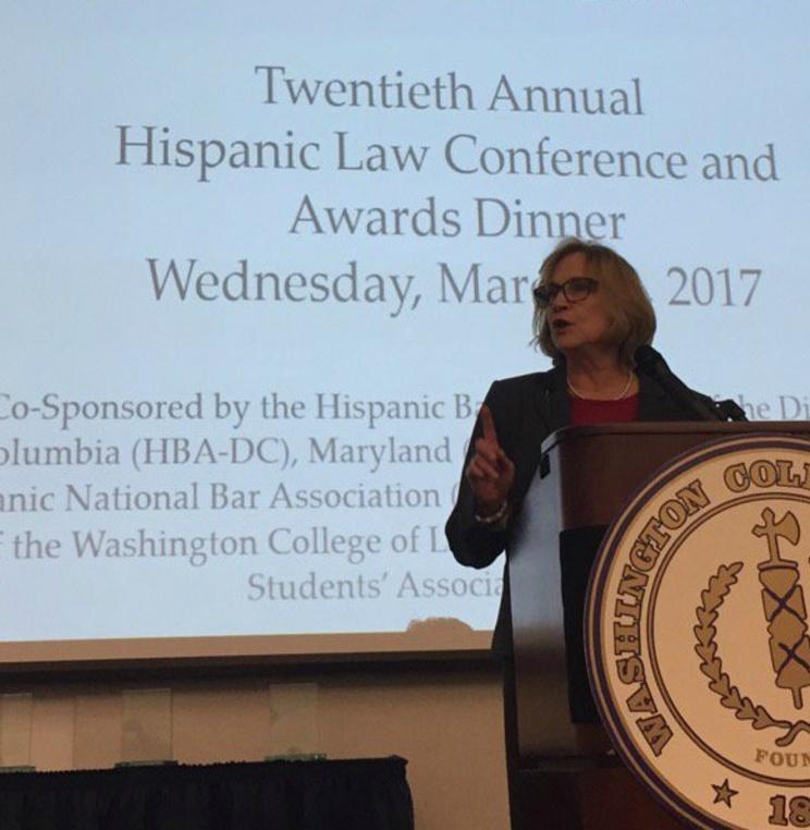 Law Librarian of Congress Jane Sanchez '89 Addresses AUWCL's 20th Annual Hispanic Law Conference