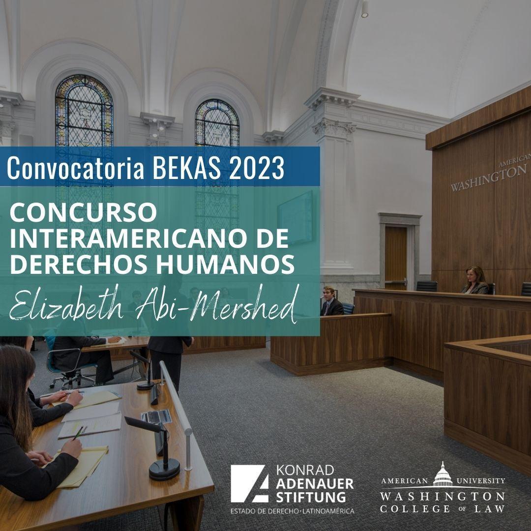 Convocatoria 2023 BEKAS Concurso Interamericano de Derechos Humanos Elizabeth Abi-Mershed