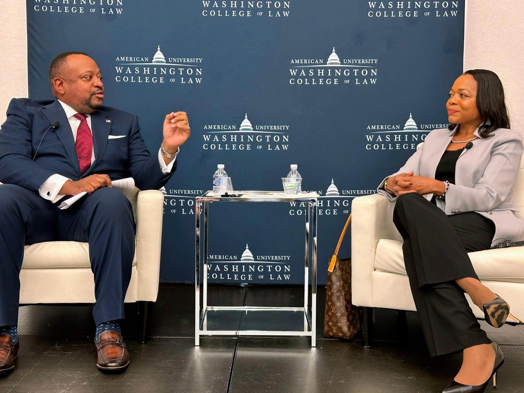 Dean Fairfax with Asst. DOJ AG Kristen Clarke