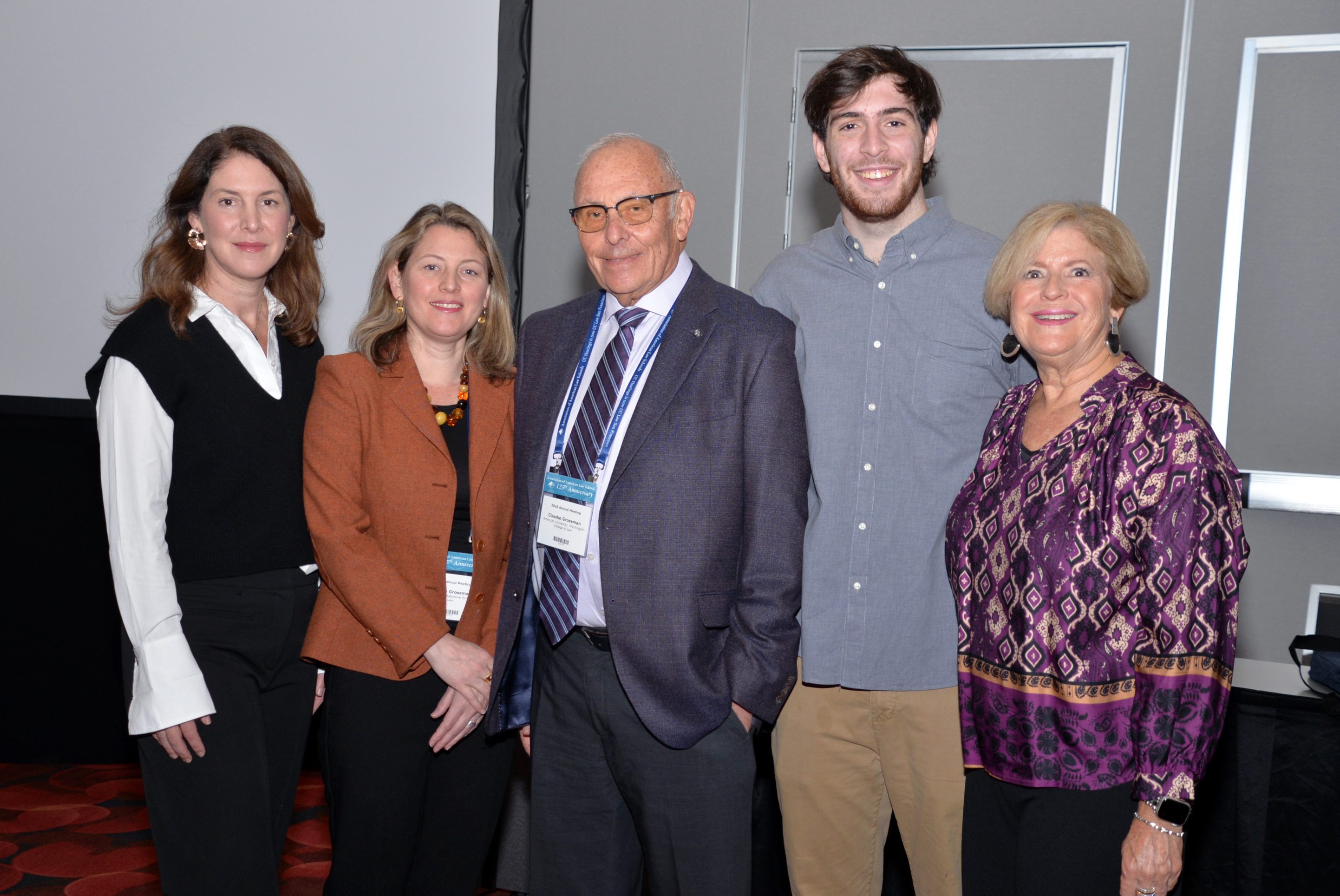 Claudio Grossman and his family