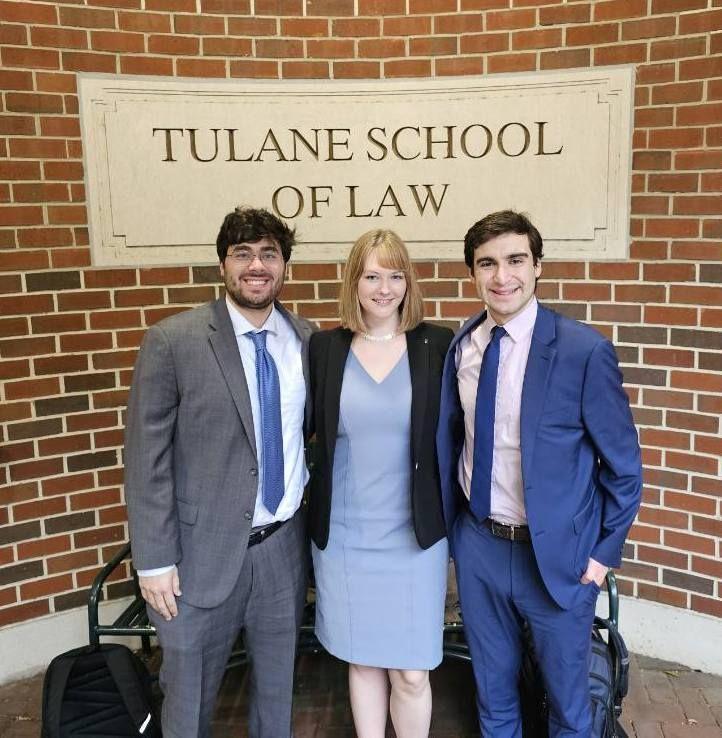 Mariah Stephens (2L), Rafael Hernandez (3L), and Rami Alkhafaji (2L)