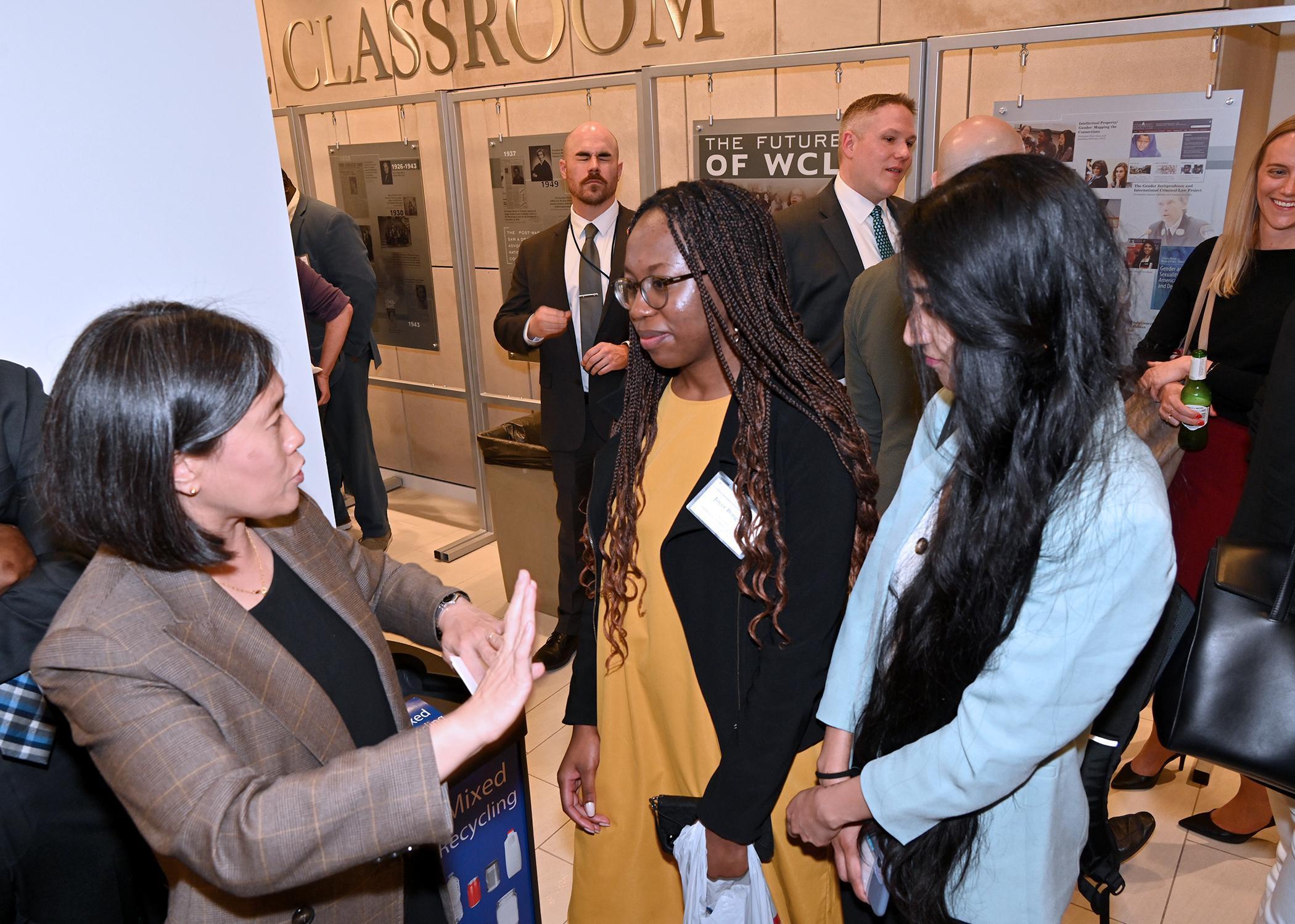 Ambassador Tai chats with Professor Ala'i.