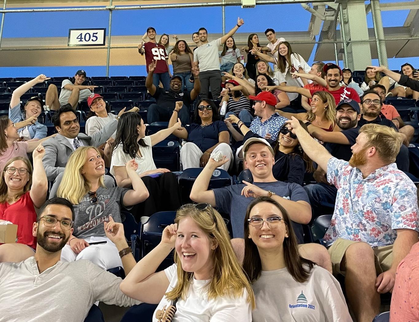 Nats Game with American University Washington College of Law welcomed its newest class this week 